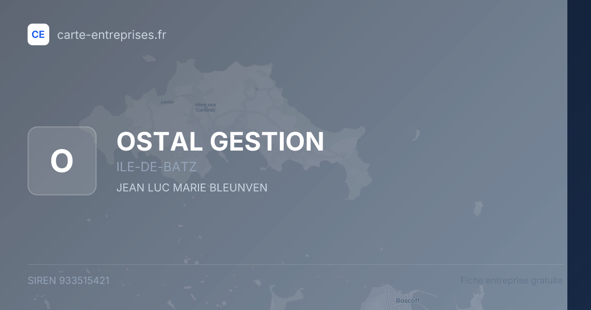 OSTAL GESTION — 933515421 — fiche entreprise
