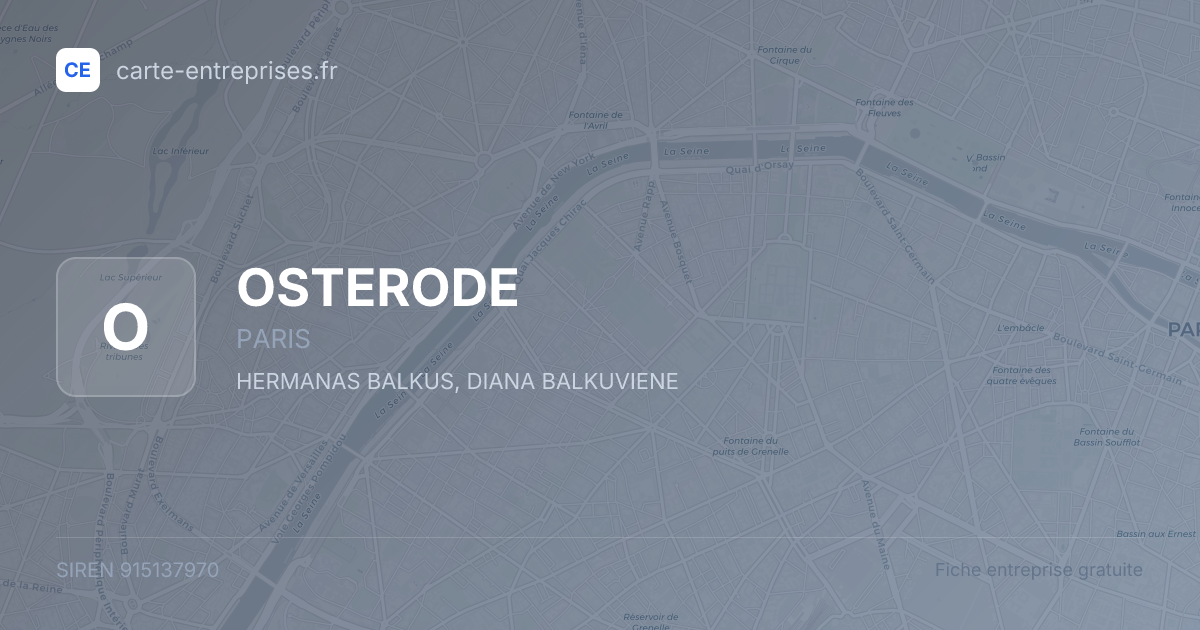 OSTERODE — 915137970 — fiche entreprise