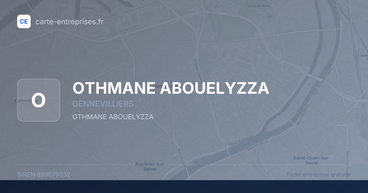OTHMANE ABOUELYZZA — 899079032 — fiche entreprise