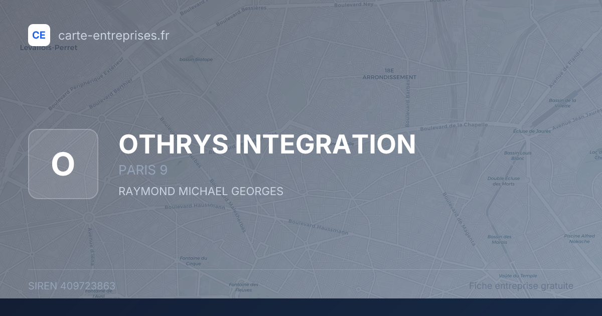 OTHRYS INTEGRATION — 409723863 — fiche entreprise