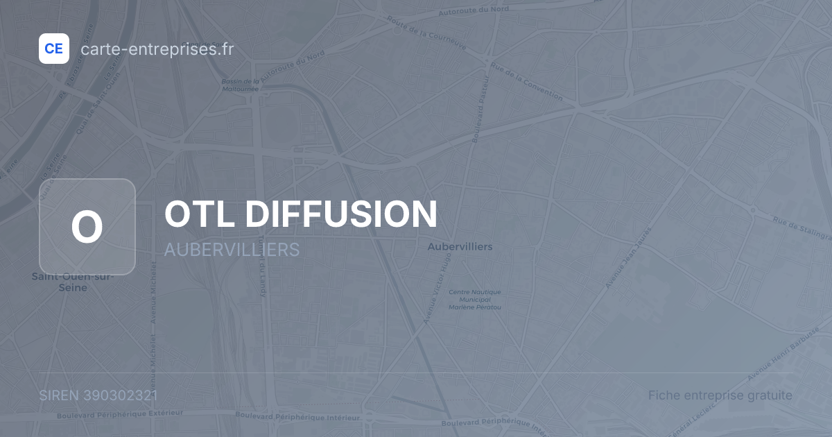 OTL DIFFUSION — 390302321 — fiche entreprise