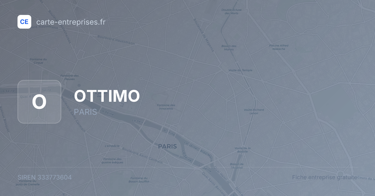 OTTIMO — 333773604 — fiche entreprise