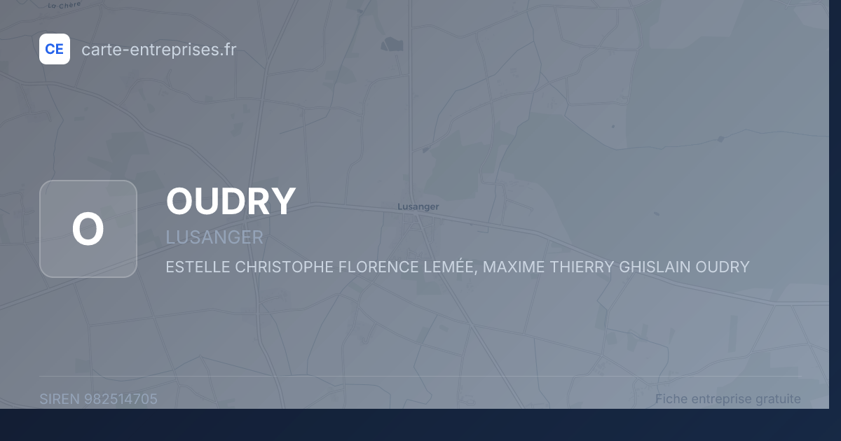 OUDRY — 982514705 — fiche entreprise