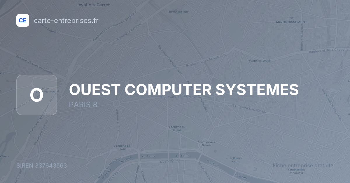 OUEST COMPUTER SYSTEMES — 337643563 — fiche entreprise