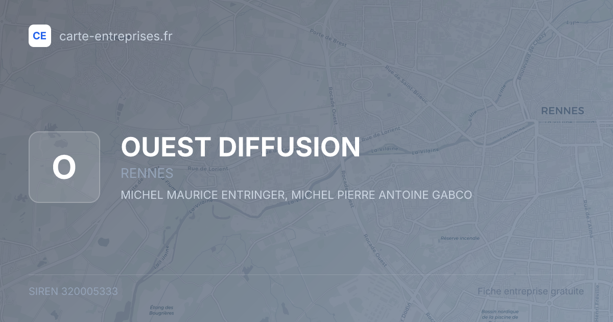 OUEST DIFFUSION — 320005333 — fiche entreprise