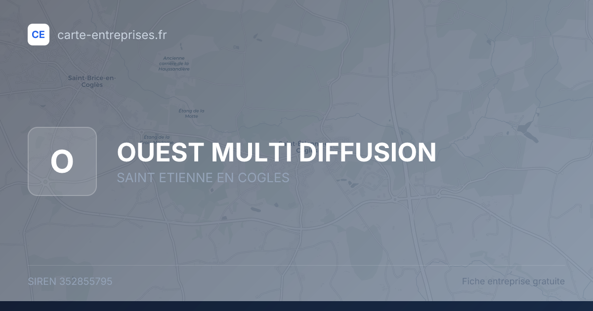 OUEST MULTI DIFFUSION — 352855795 — fiche entreprise