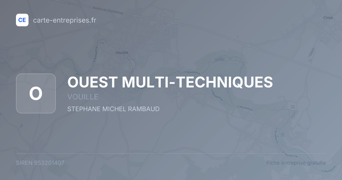OUEST MULTI-TECHNIQUES — 953201407 — fiche entreprise