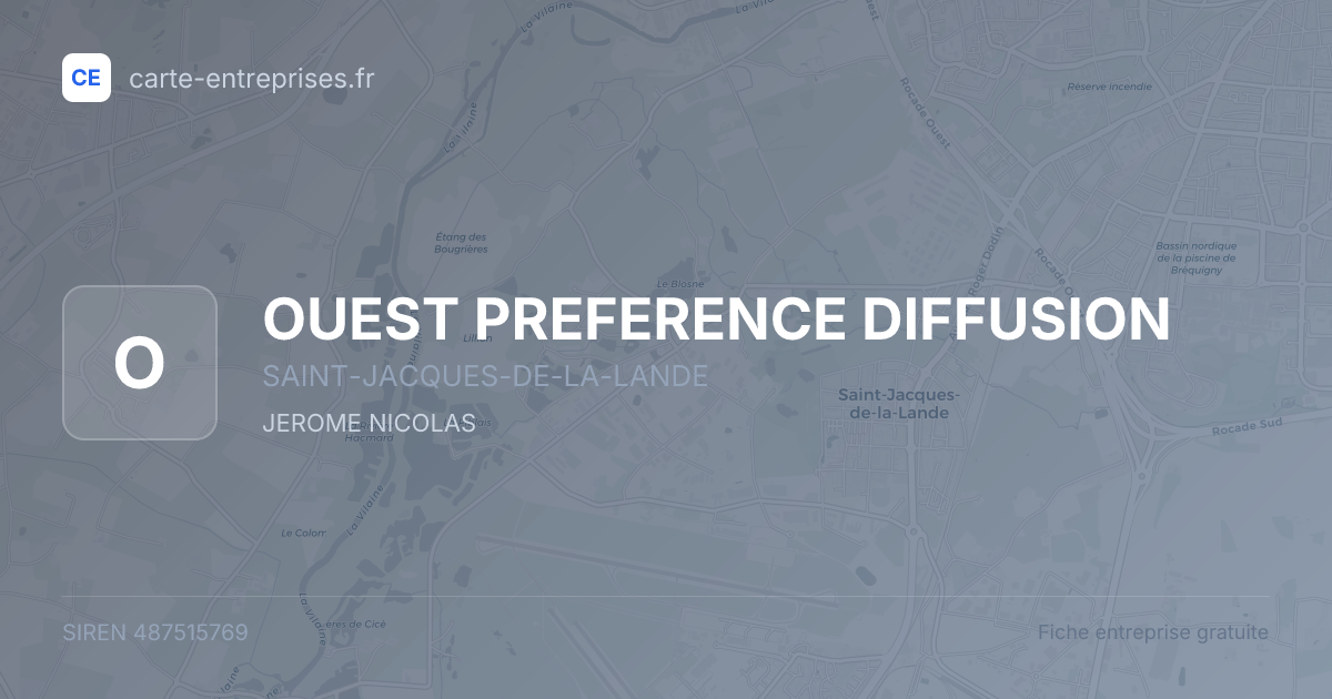 OUEST PREFERENCE DIFFUSION — 487515769 — fiche entreprise
