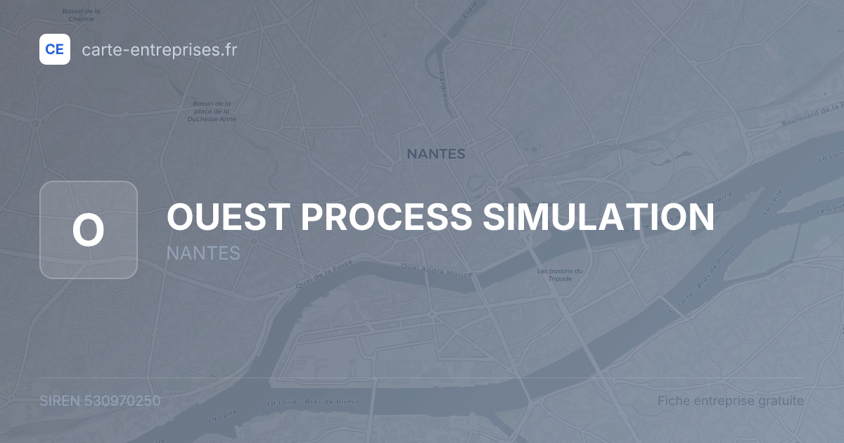 OUEST PROCESS SIMULATION — 530970250 — fiche entreprise