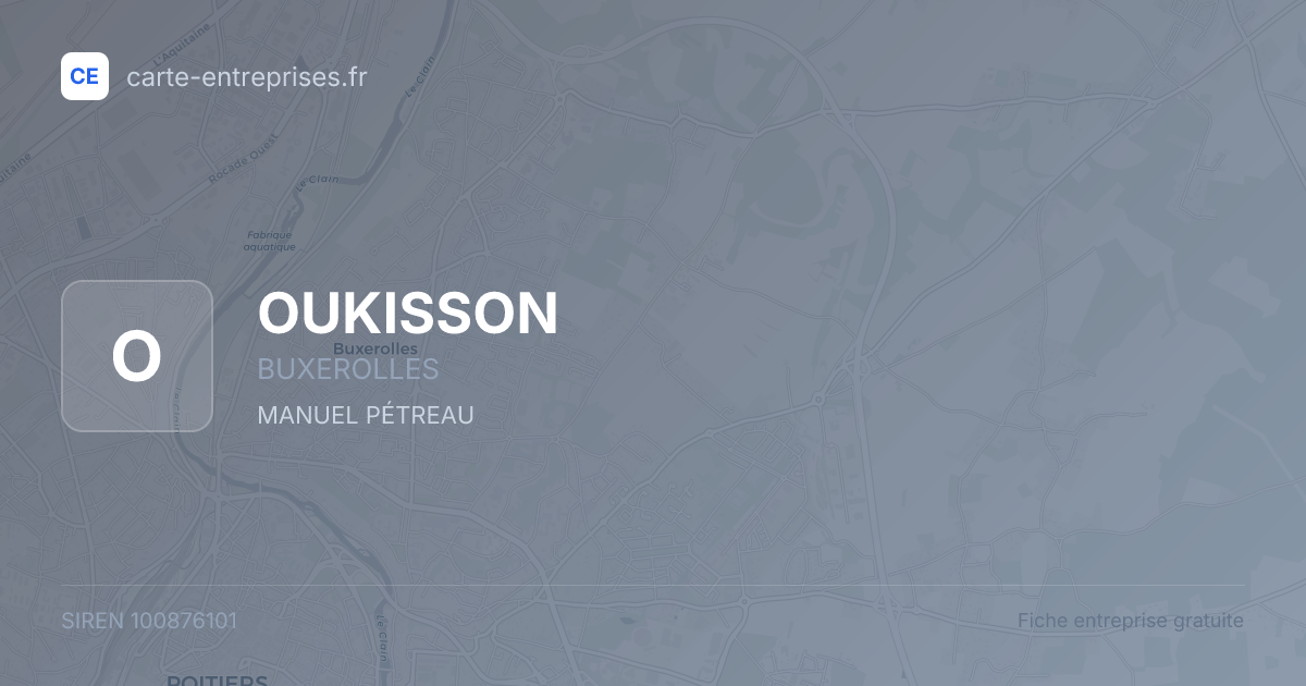 OUKISSON — 100876101 — fiche entreprise
