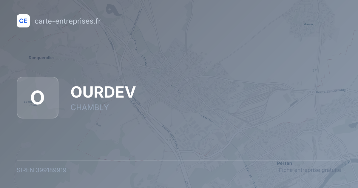 OURDEV — 399189919 — fiche entreprise