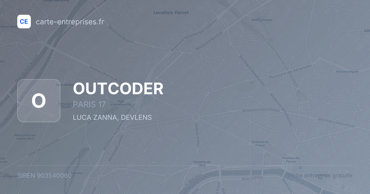 OUTCODER — 903540060 — fiche entreprise
