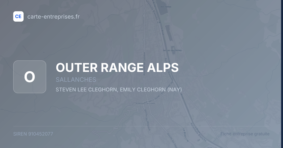 OUTER RANGE ALPS — 910452077 — fiche entreprise