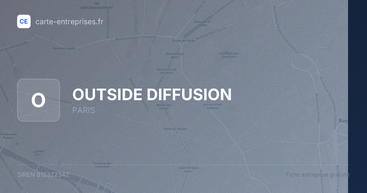 OUTSIDE DIFFUSION — 815322342 — fiche entreprise