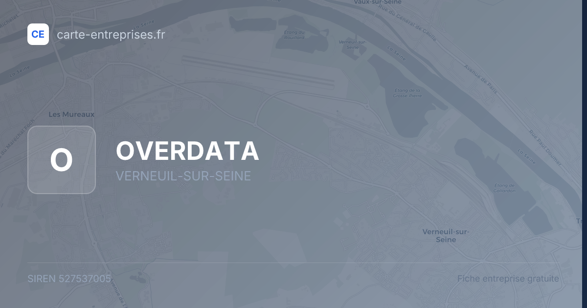 OVERDATA — 527537005 — fiche entreprise