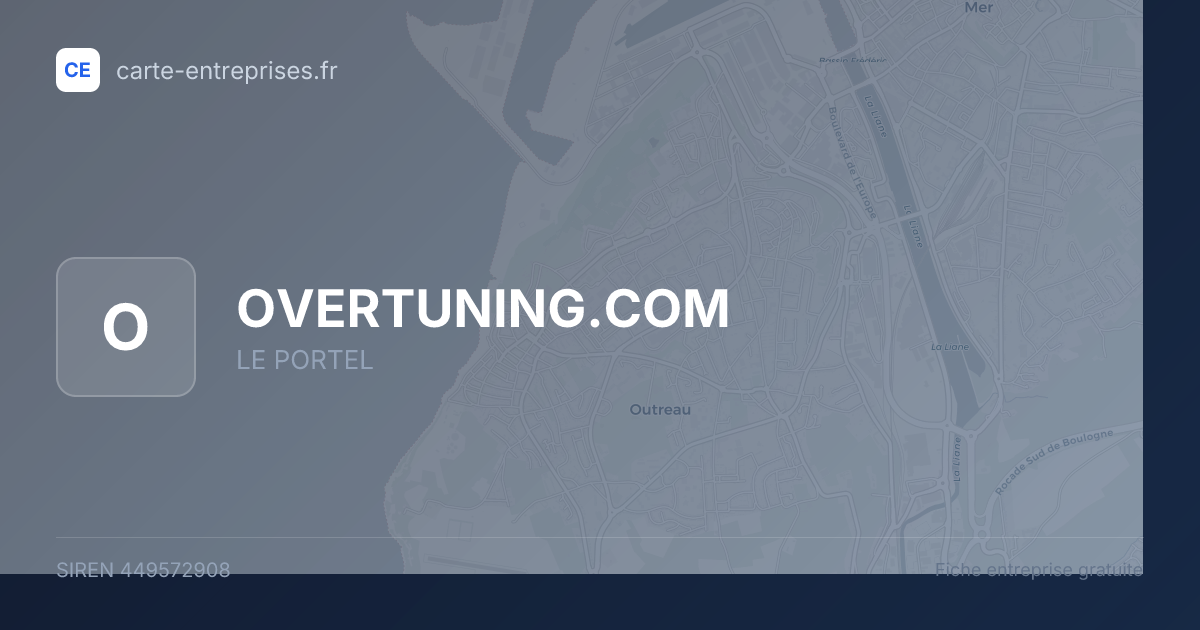 OVERTUNING.COM — 449572908 — fiche entreprise