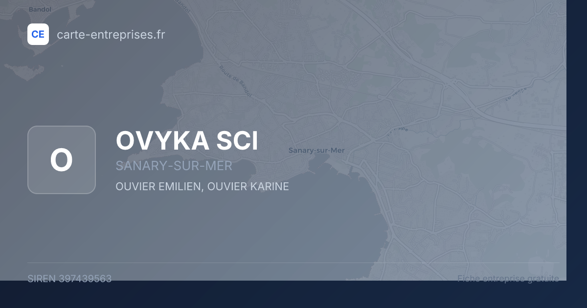 OVYKA SCI — 397439563 — fiche entreprise