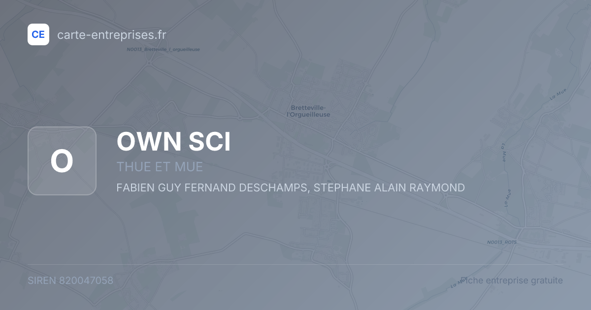 OWN SCI — 820047058 — fiche entreprise