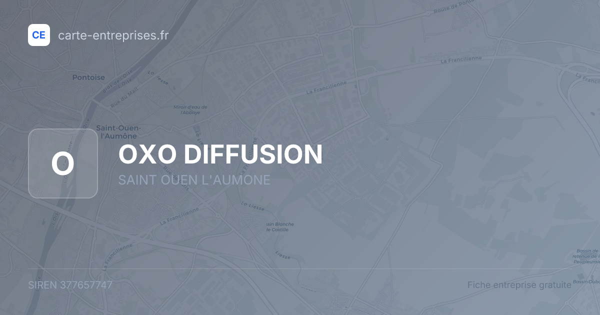 OXO DIFFUSION — 377657747 — fiche entreprise
