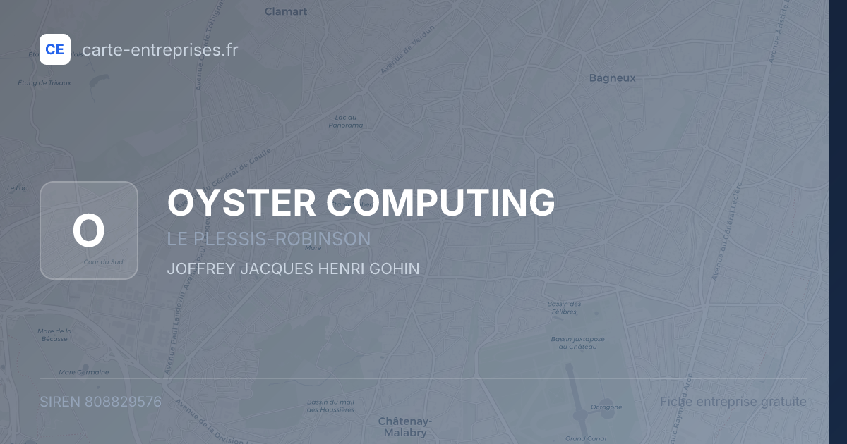 OYSTER COMPUTING — 808829576 — fiche entreprise