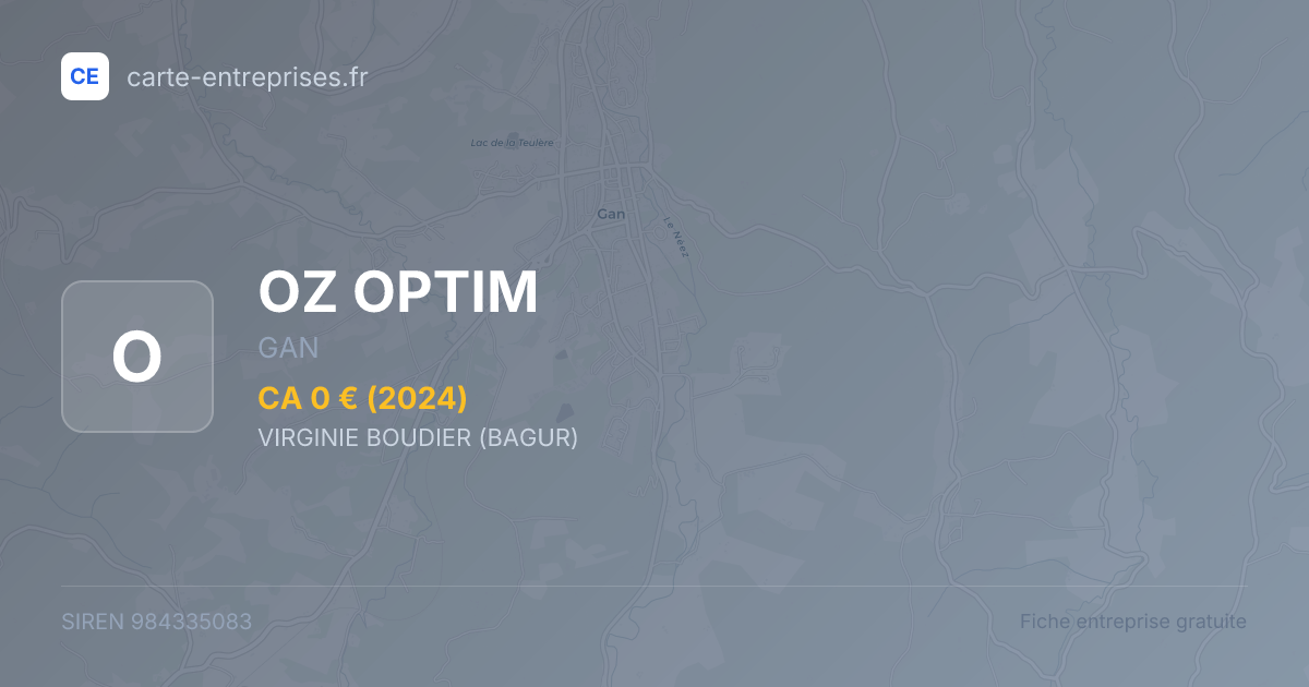 OZ OPTIM — 984335083 — fiche entreprise