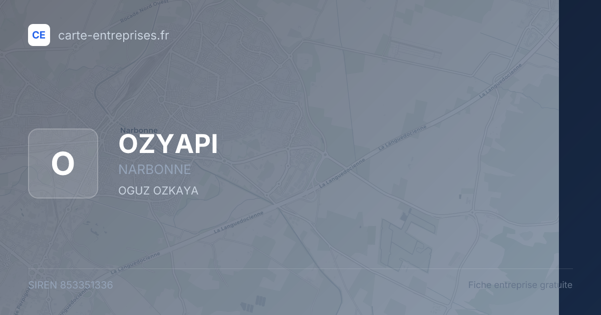 OZYAPI — 853351336 — fiche entreprise