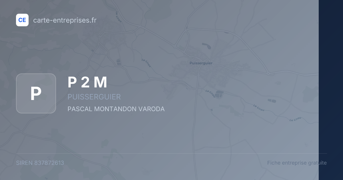 P 2 M — 837872613 — fiche entreprise