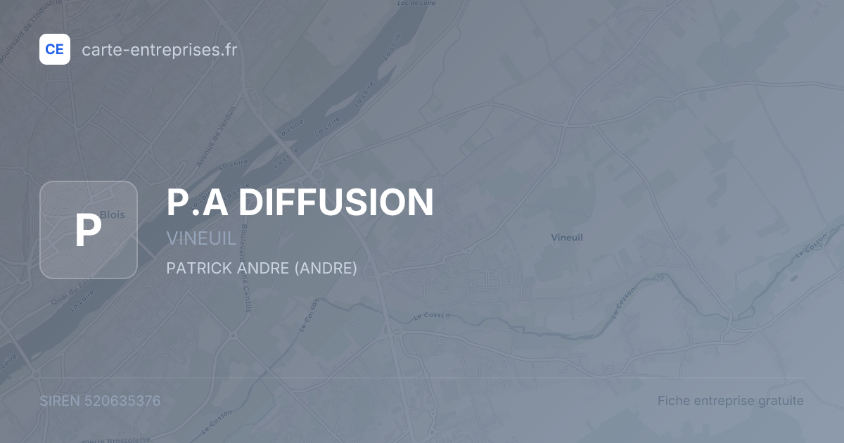 P.A DIFFUSION — 520635376 — fiche entreprise