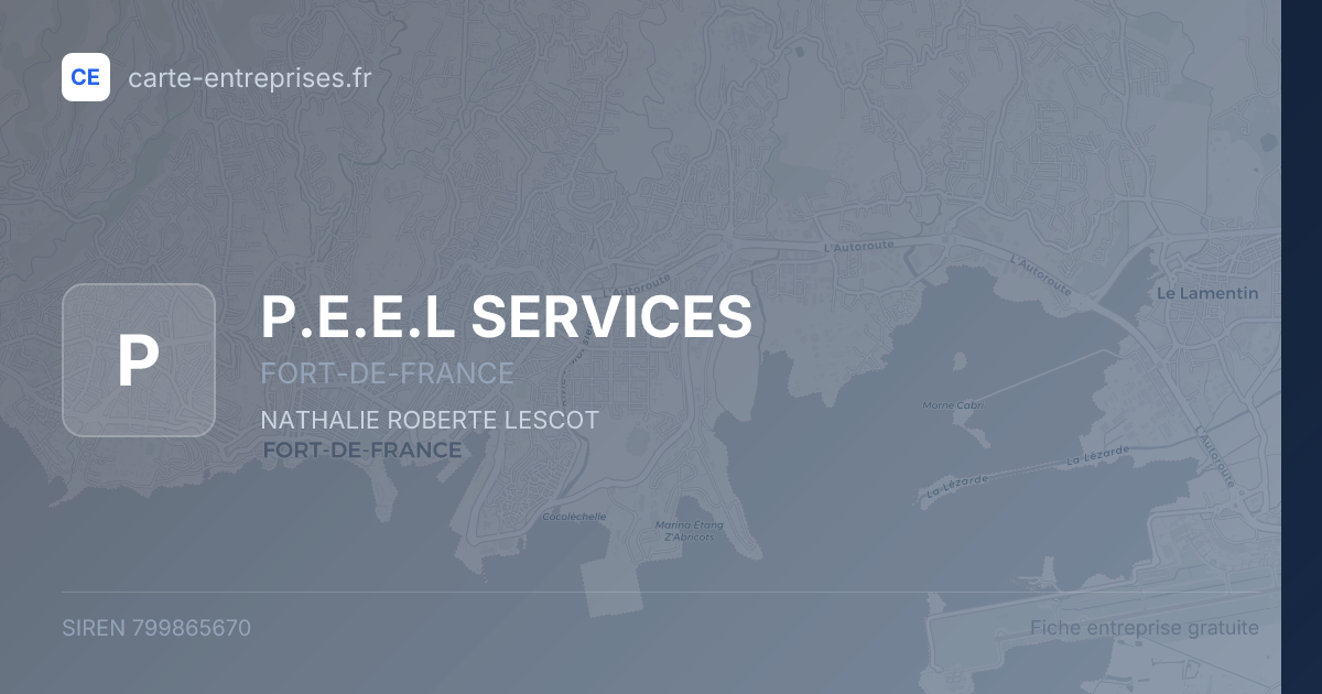 P.E.E.L SERVICES — 799865670 — fiche entreprise