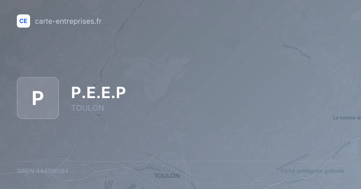 P.E.E.P — 444198584 — fiche entreprise
