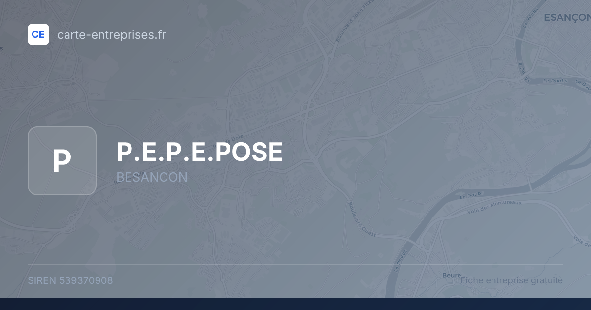 P.E.P.E.POSE — 539370908 — fiche entreprise
