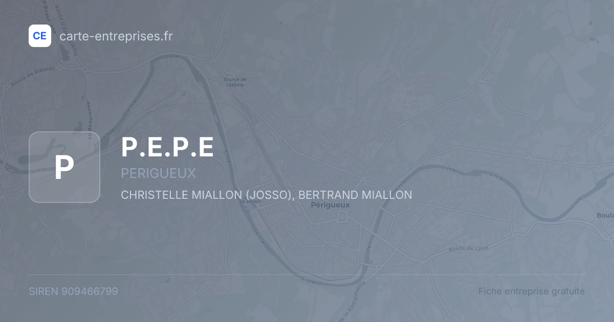 P.E.P.E — 909466799 — fiche entreprise
