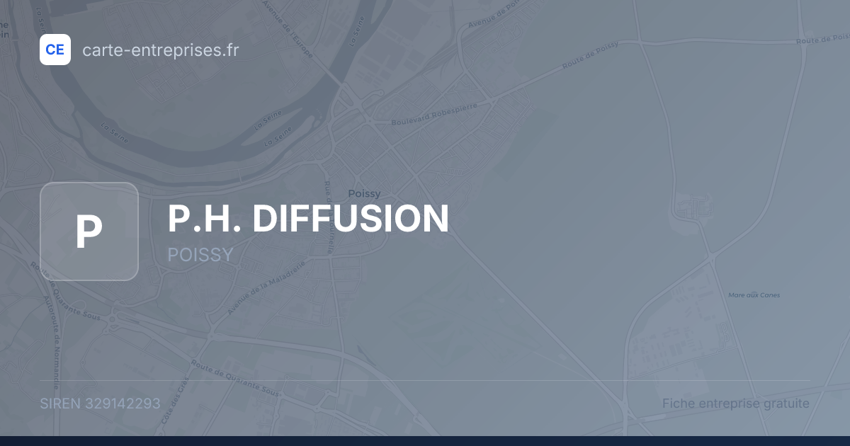 P.H. DIFFUSION — 329142293 — fiche entreprise