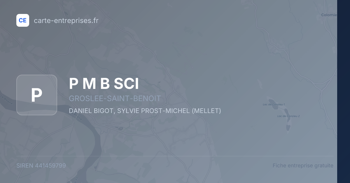 P M B SCI — 441459799 — fiche entreprise
