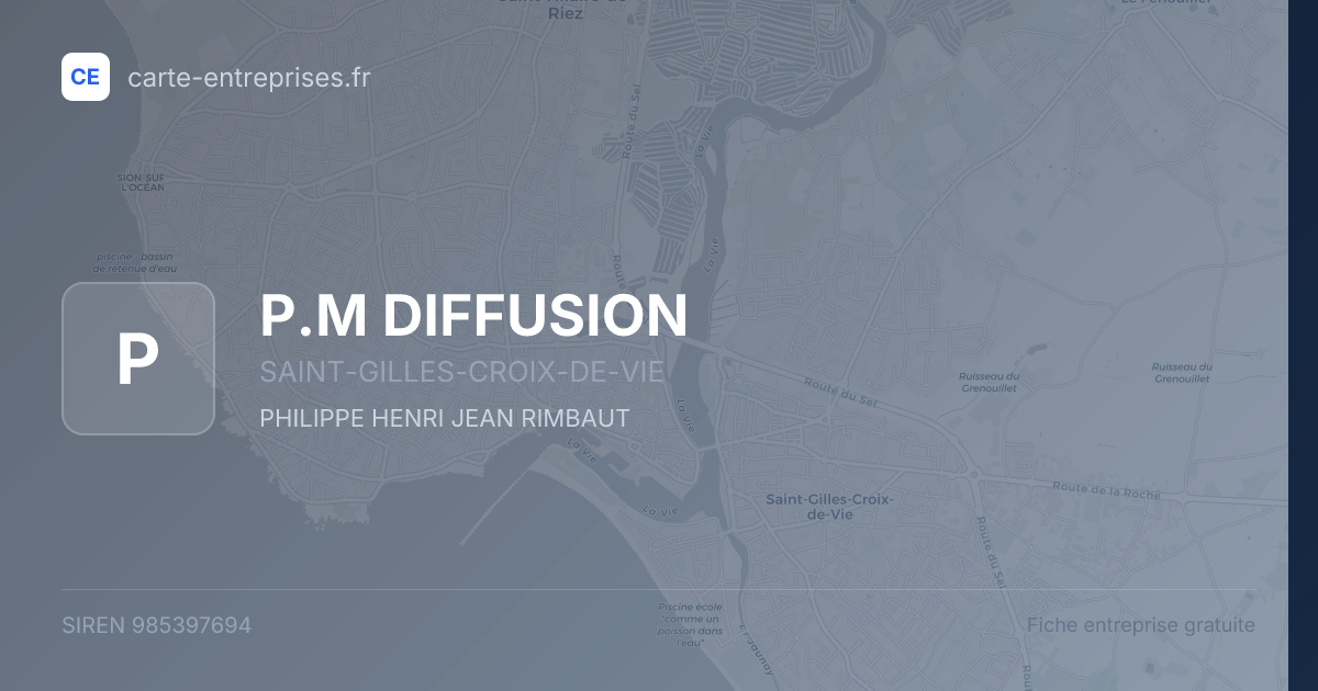 P.M DIFFUSION — 985397694 — fiche entreprise