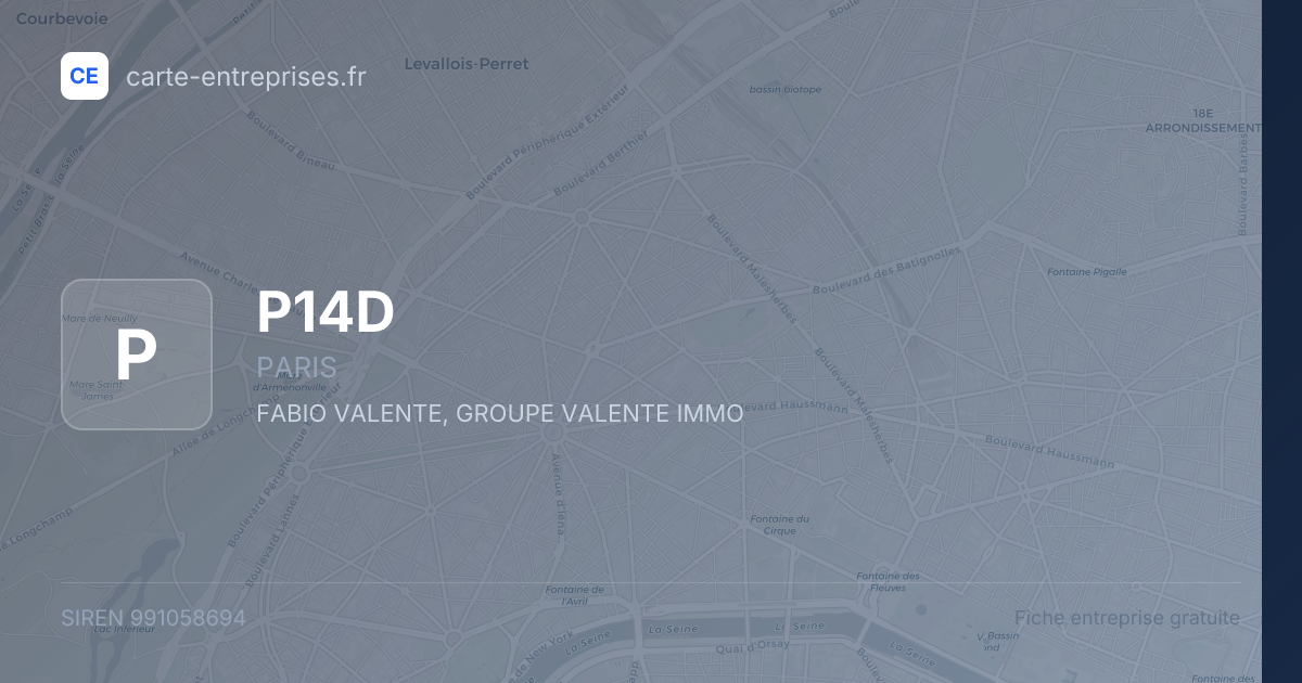 P14D — 991058694 — fiche entreprise