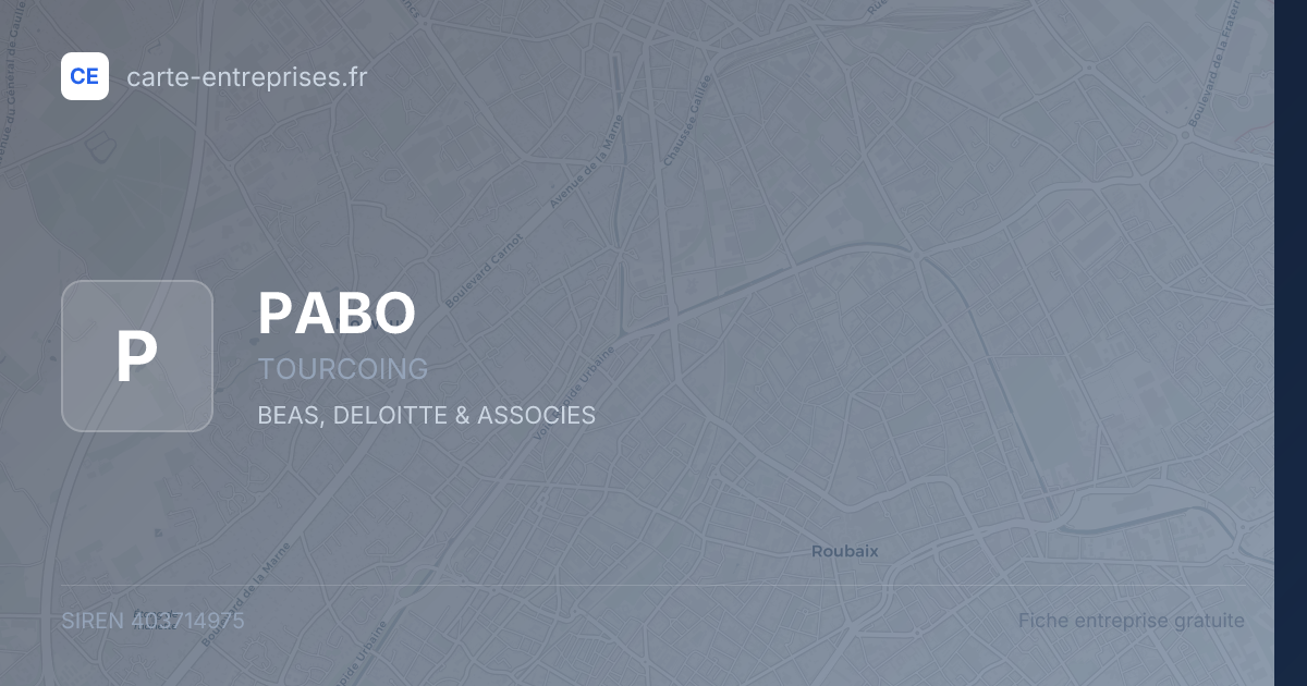 PABO — 403714975 — fiche entreprise