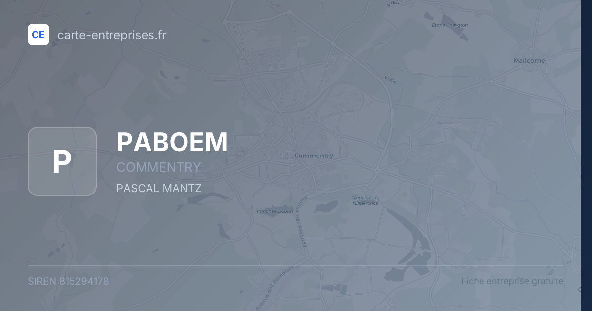 PABOEM — 815294178 — fiche entreprise