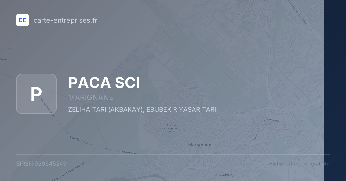 PACA SCI — 920645249 — fiche entreprise
