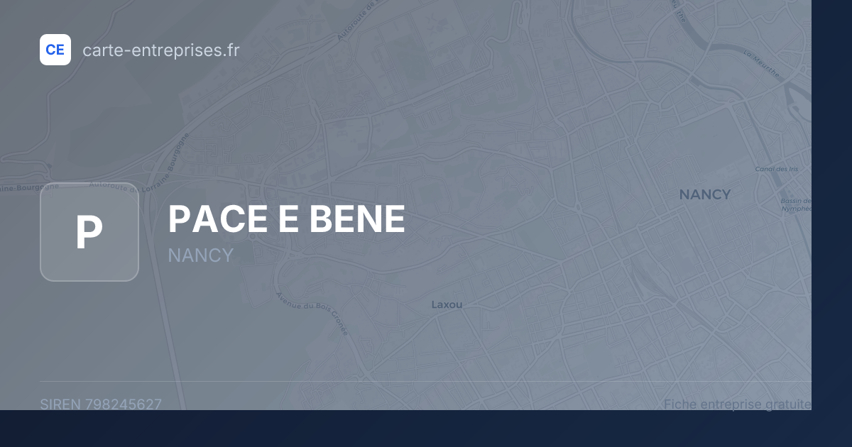 PACE E BENE — 798245627 — fiche entreprise