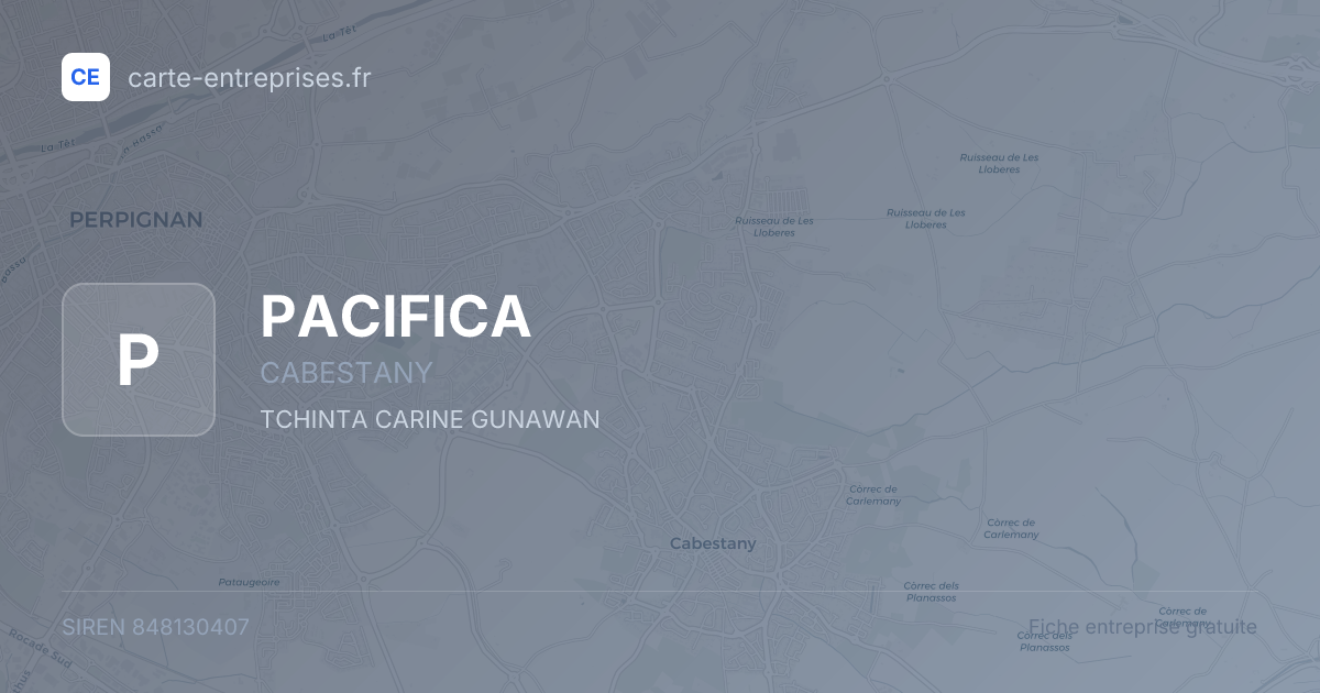 PACIFICA — 848130407 — fiche entreprise