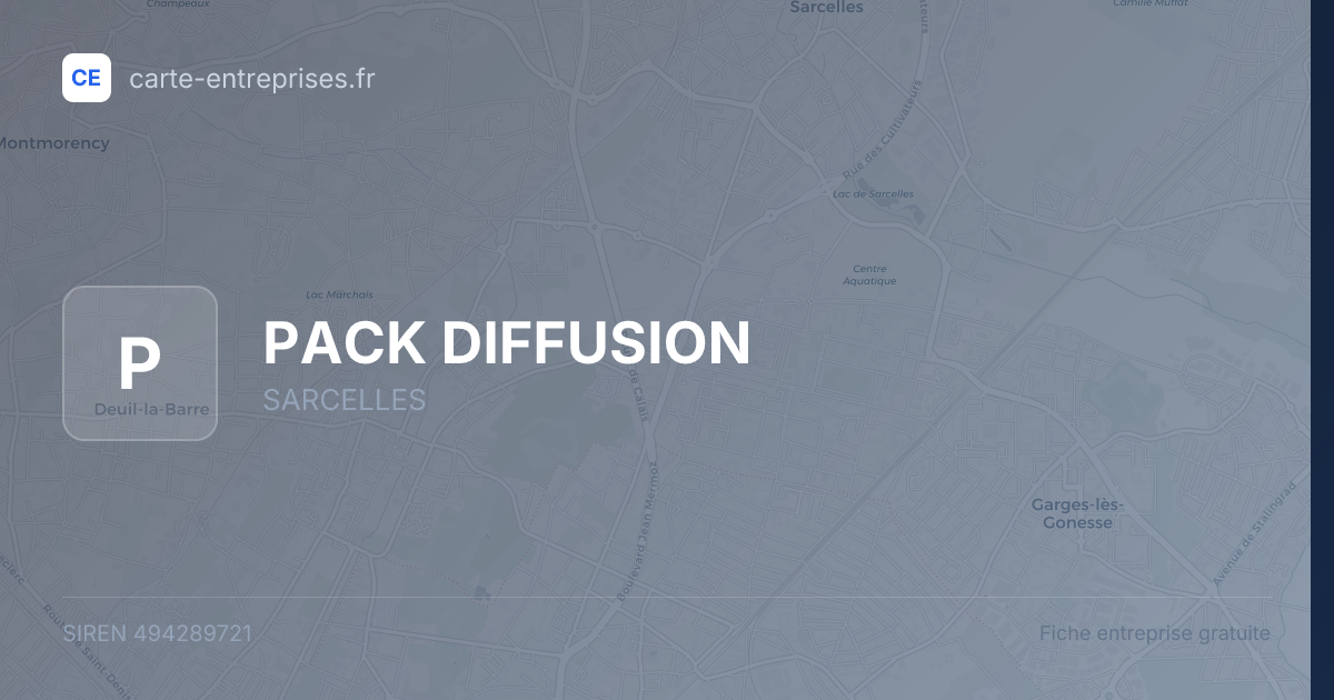 PACK DIFFUSION — 494289721 — fiche entreprise