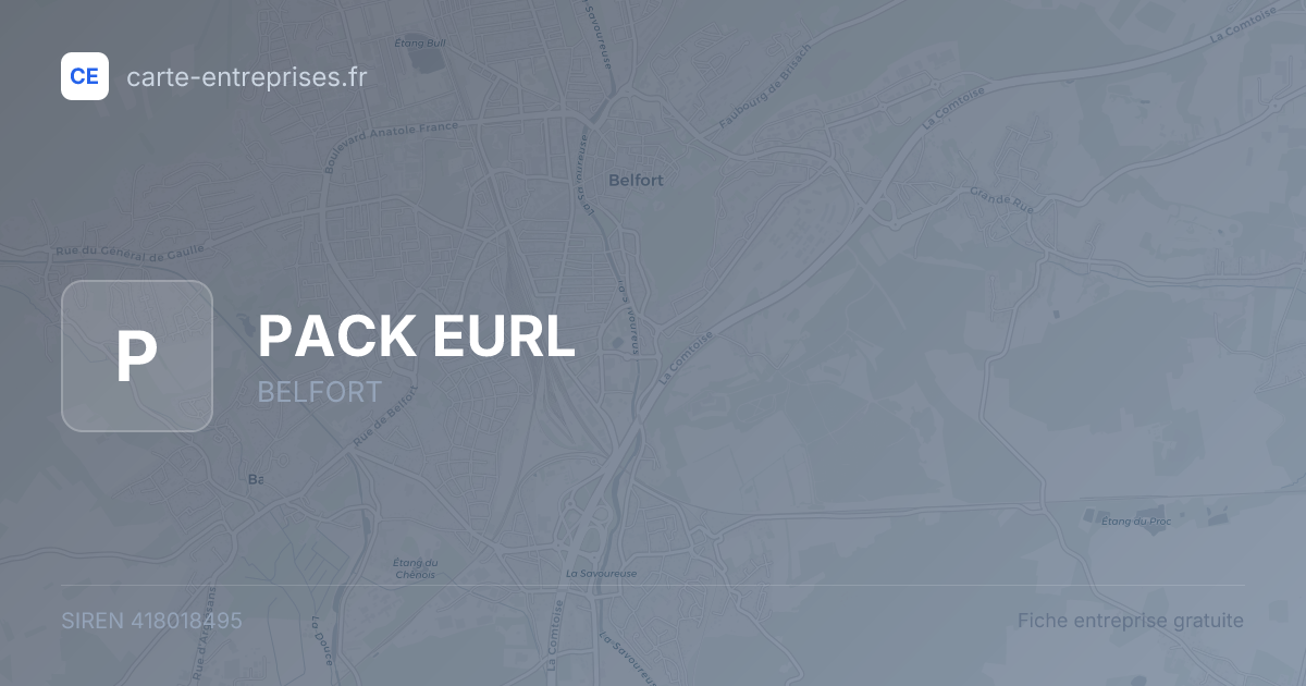 PACK EURL — 418018495 — fiche entreprise