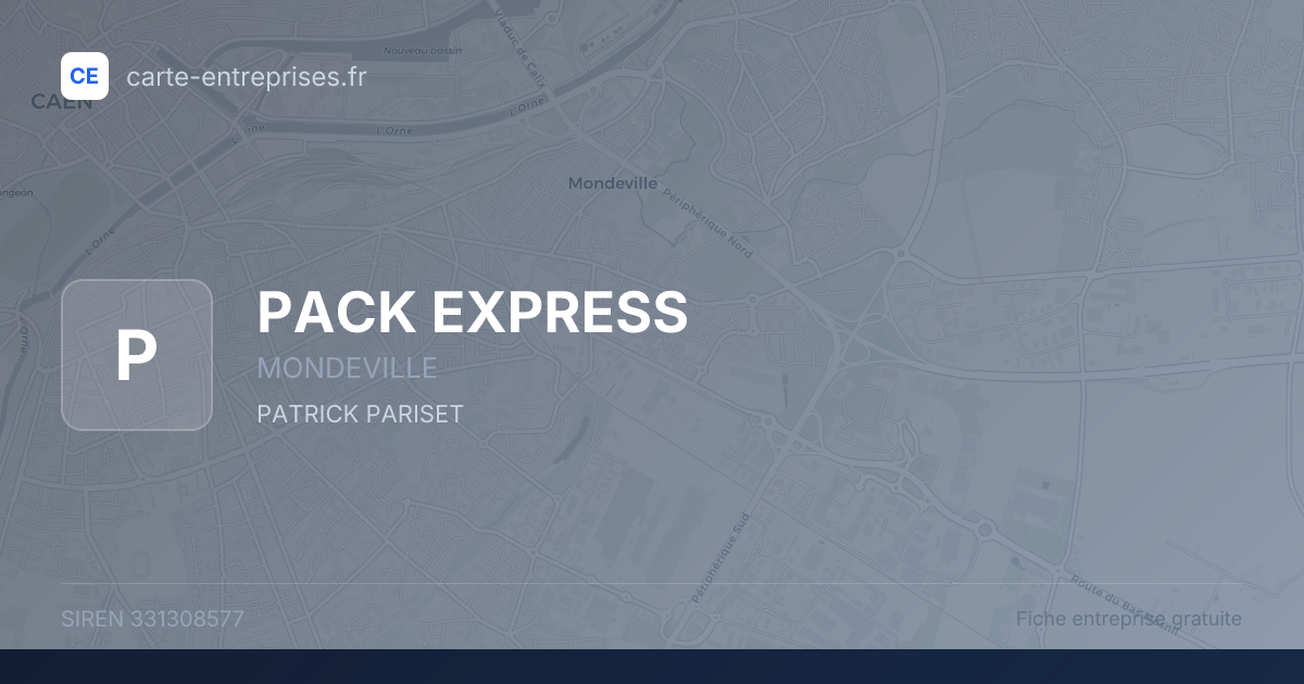 PACK EXPRESS — 331308577 — fiche entreprise