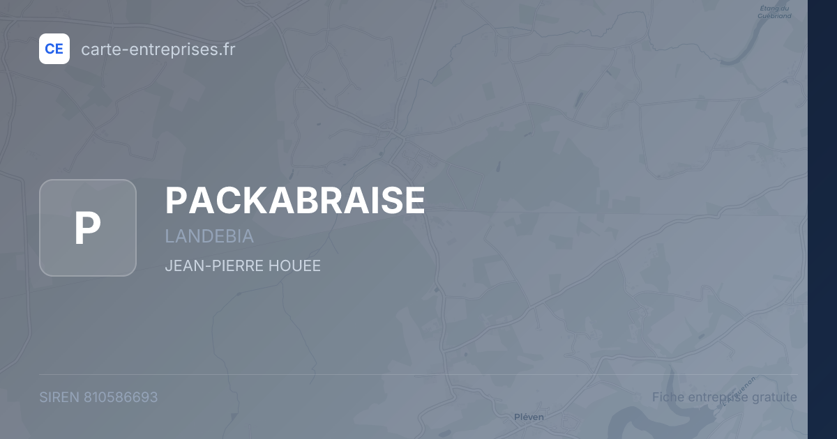 PACKABRAISE — 810586693 — fiche entreprise