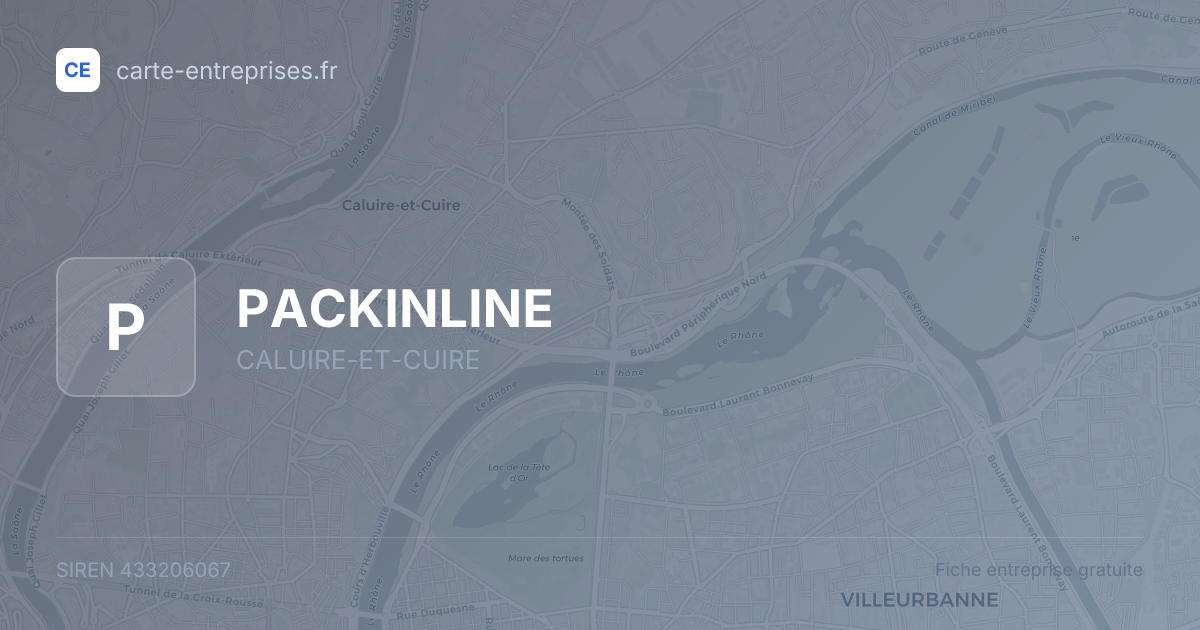 PACKINLINE — 433206067 — fiche entreprise