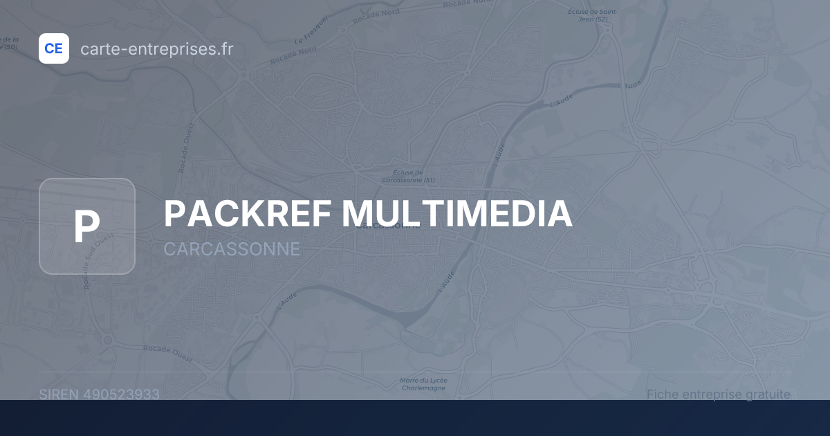 PACKREF MULTIMEDIA — 490523933 — fiche entreprise