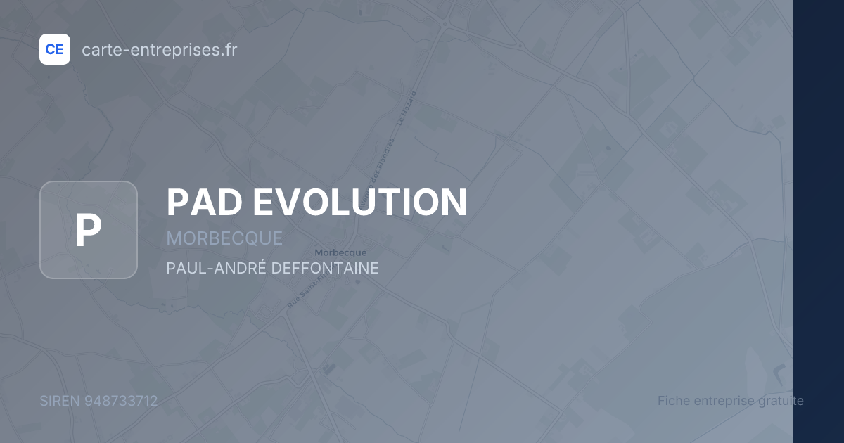 PAD EVOLUTION — 948733712 — fiche entreprise