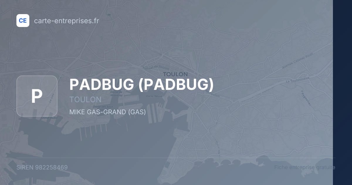 PADBUG — 982258469 — fiche entreprise