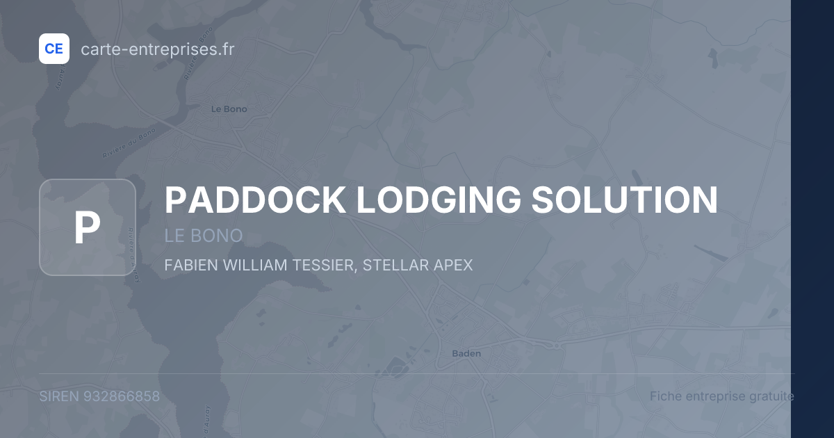 PADDOCK LODGING SOLUTION — 932866858 — fiche entreprise